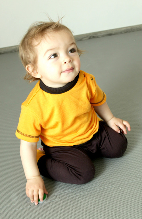 Rostoucí body -tričko- MERINO 75-92cm (0-6m)