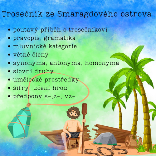Trosečník ze Smaragdového ostrova: Český jazyk