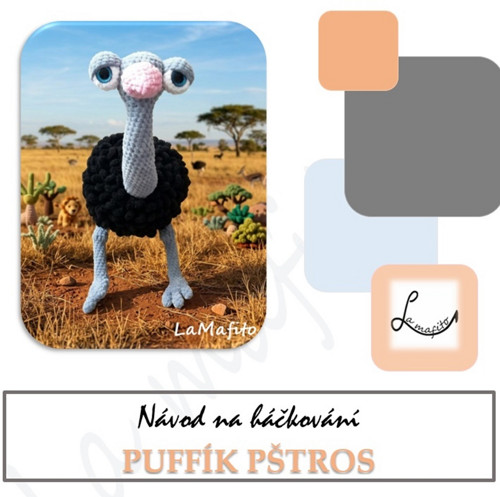 Pštros puffík - návod