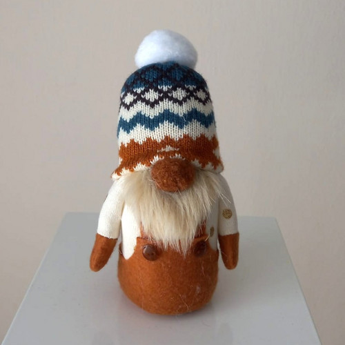 Skřítek s čepicí modrý cca 21 cm