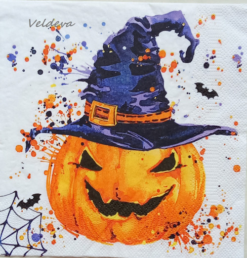 Ubrousek z papíru na decoupage "Dýně"