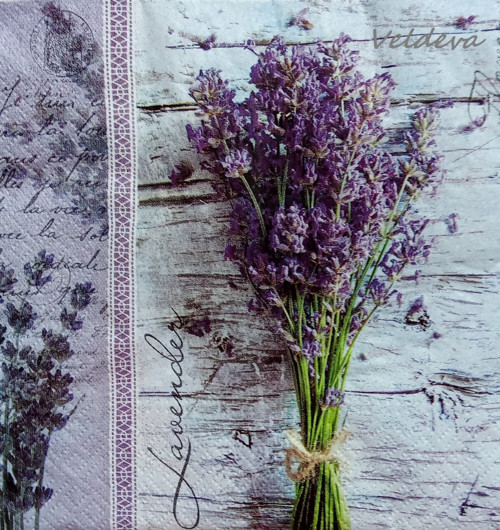 Ubrousek z papíru na decoupage "Levandule"