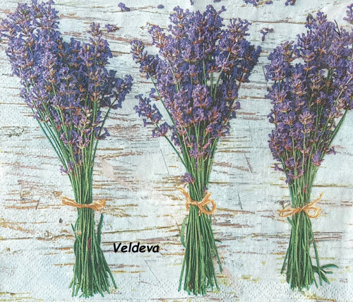 Ubrousek z papíru na decoupage "Levandule"