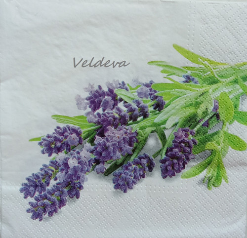 Ubrousek z papíru na decoupage "Levandule"