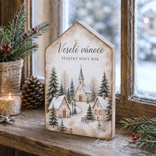 Vánoční domeček Veselé vánoce — foto 1