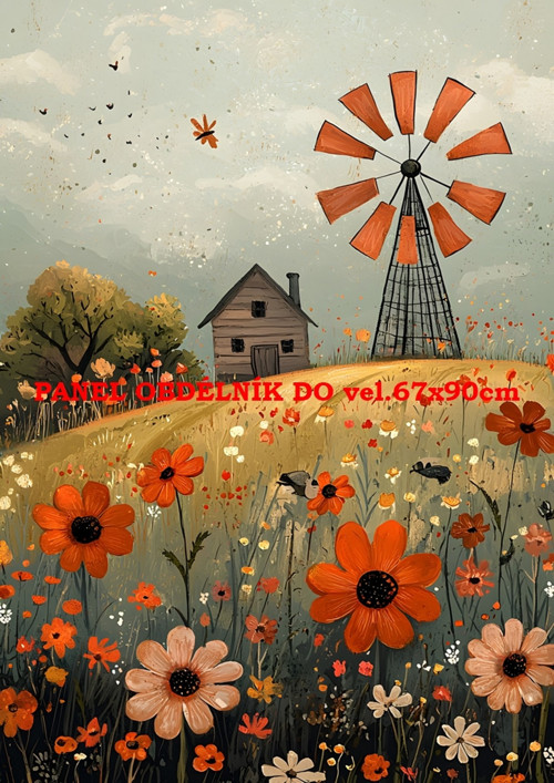 Bavlněný panel 7x10 cm — foto 1