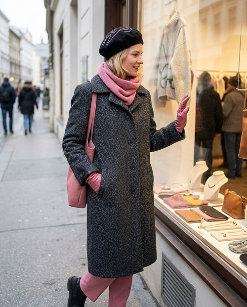 Vintage oversize teplý kabát