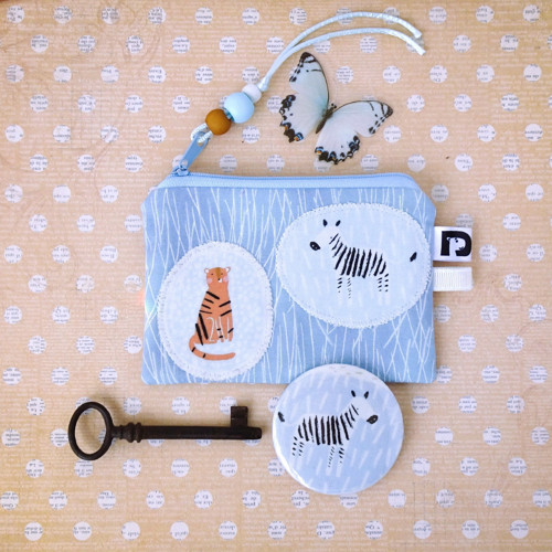 Kapsička klíčenka - Zebra