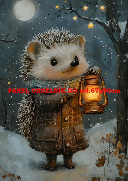 Bavlněný panel 7x10 cm