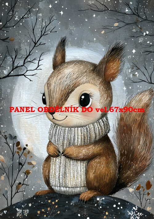 Bavlněný panel 7x10 cm