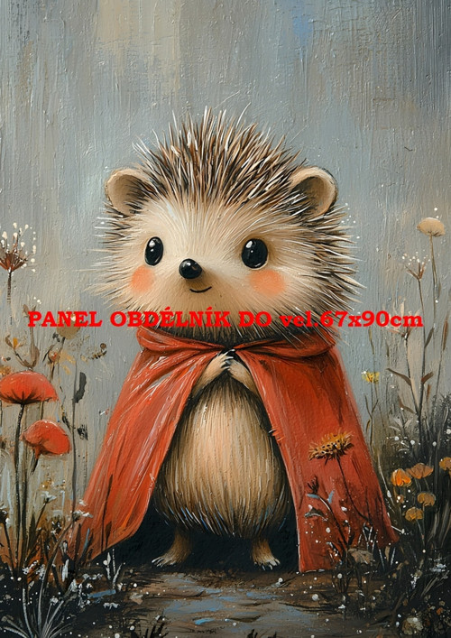 Bavlněný panel 7x10 cm