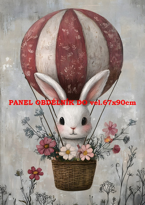Bavlněný panel 7x10 cm