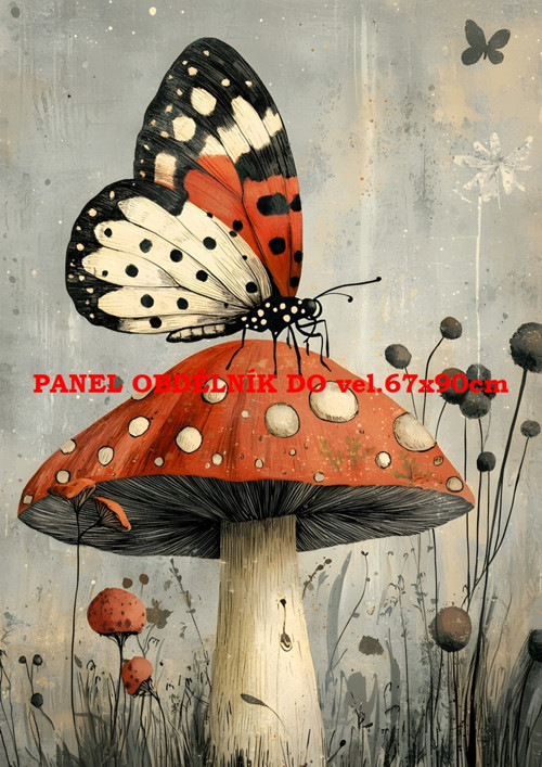 Bavlněný panel 7x10 cm