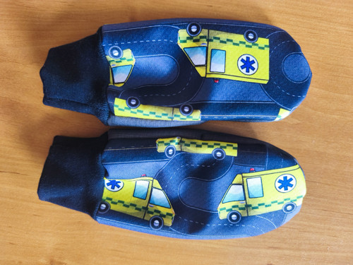 Softshellové rukavice zateplené beránkem