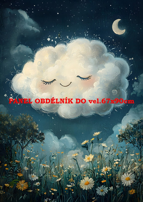 Bavlněný panel 7x10 cm