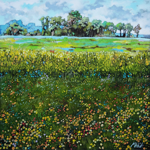 Rozkvetlá ... 40x40cm