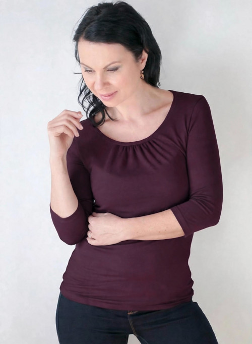 Dámské tričko burgundy — foto 1