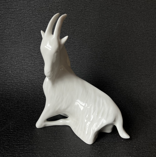 Royal Dux Soška Kozel 16.5 cm bruselský styl