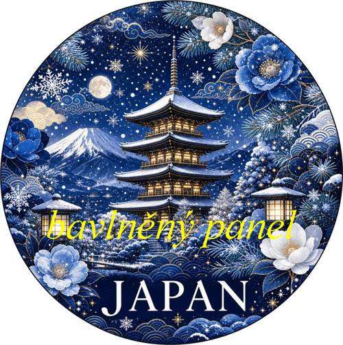 Vánoční panel Japan