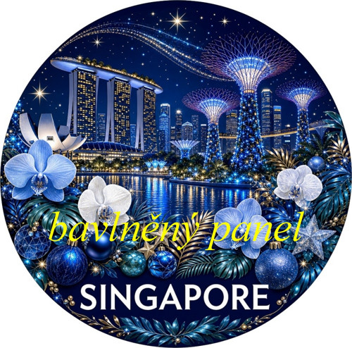 Vánoční panel Singapore