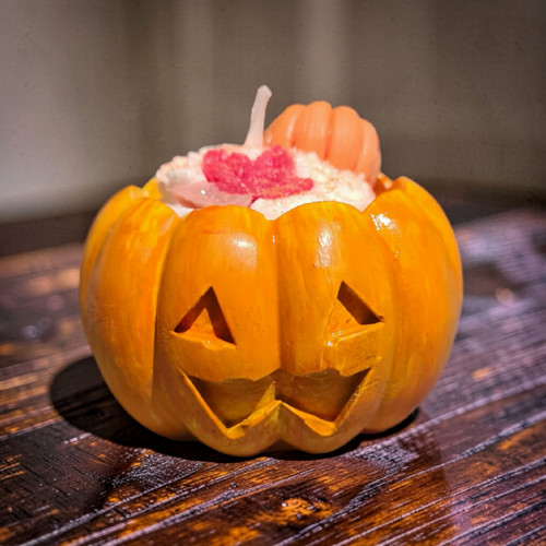 Sójová svíčka dýně halloween