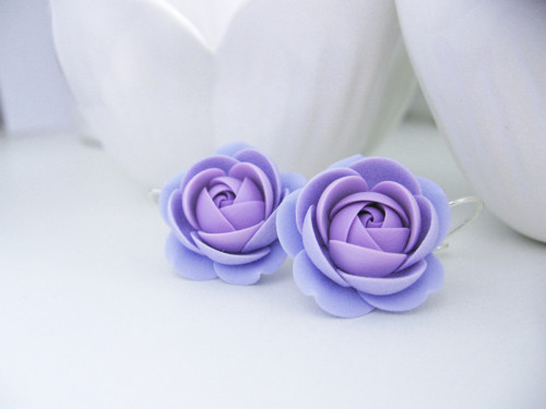 Blue Lilac, visací náušnice