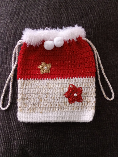 Vánoční dárkový pytlík 16x19 cm