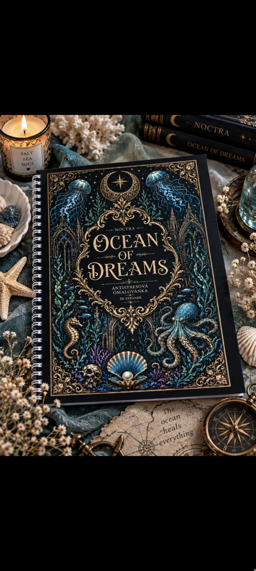 Ocean of Dreams – antistresové omalovánky pro dosp