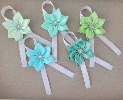 5x střední kanzashi - kotiliony - taneční