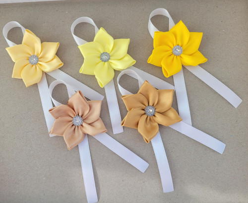 5x střední kanzashi - kotiliony - taneční SKLADEM