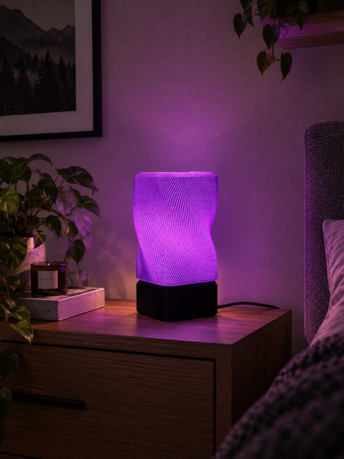 Designová stolní lampa Mesh Tower