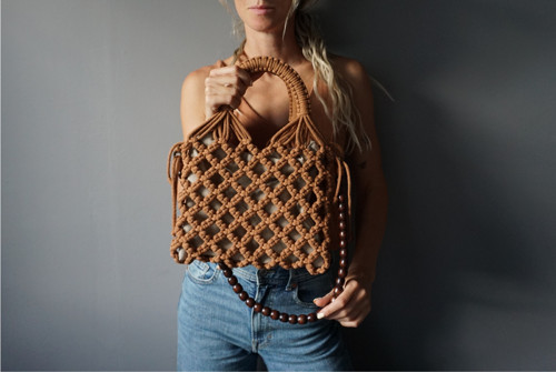 Macramé síťovka Terracotta