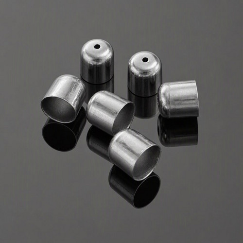Platinové kaplíky hladké, 10x10mm, (6ks)