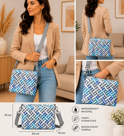 CROSSBODY KABELKA - S - kočárkovina