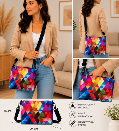 CROSSBODY KABELKA - S - kočárkovina