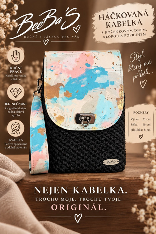 Háčkovaná kabelka BeeBa’S