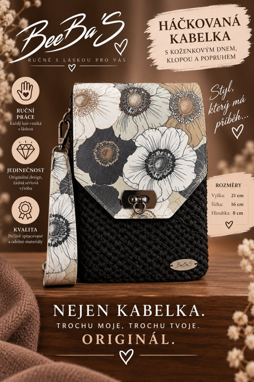 Háčkovaná kabelka BeeBa’S
