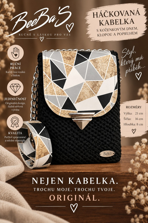 Háčkovaná kabelka BeeBa’S