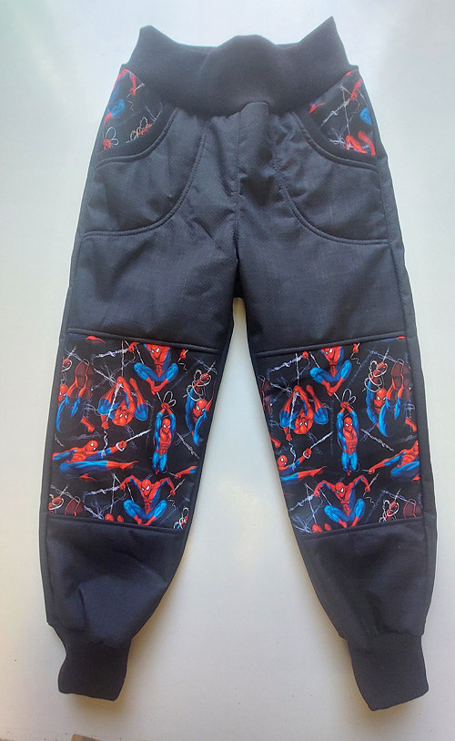 Kalhoty zimní softshell s beránkem Spider v.116