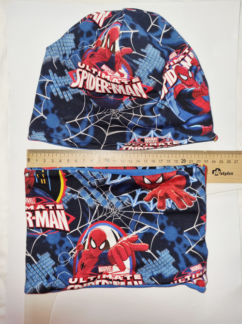 Čepice a nákrčník - Spiderman