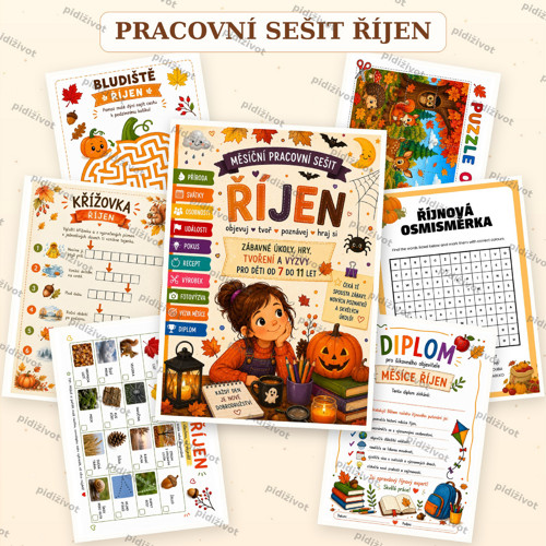Říjen – pracovní sešit pro děti PDF