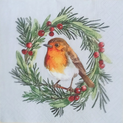 "Ptáček" ubrousek z papíru na decoupage