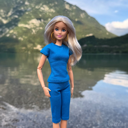 Leginy pro Barbie - modré — foto 1