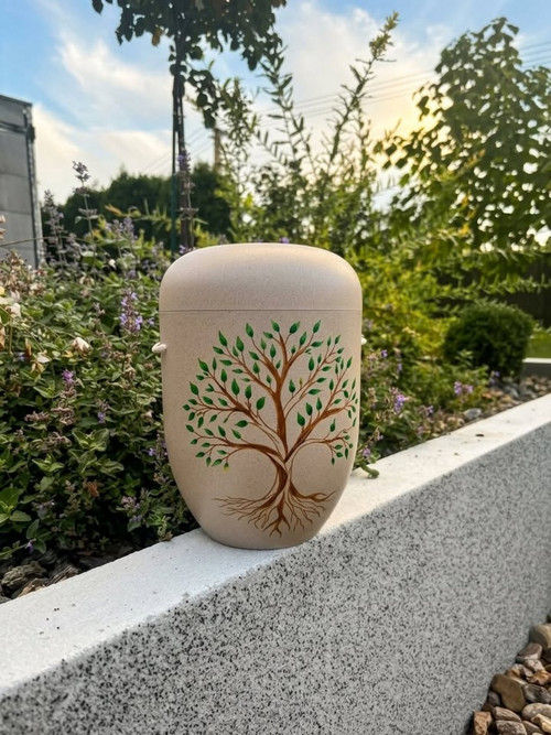 Ručně malovaná bio Urna — foto 1