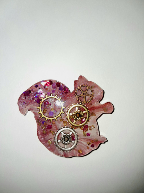 Steampunk magnetka veverka