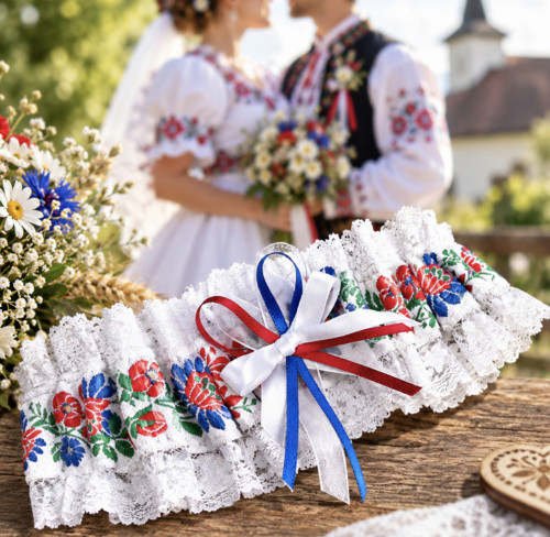 KROJOVÝ Podvazek Folklor