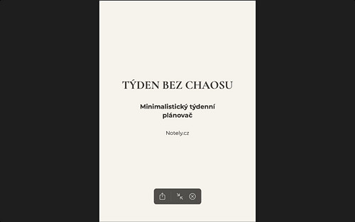 Týden bez chaosu
