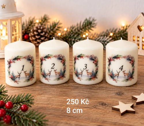 Adventní svíčky jeleni