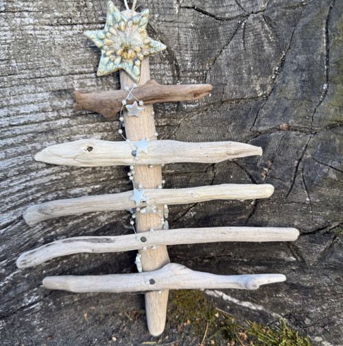 Vánoční Stromeček Driftwood A Keramika