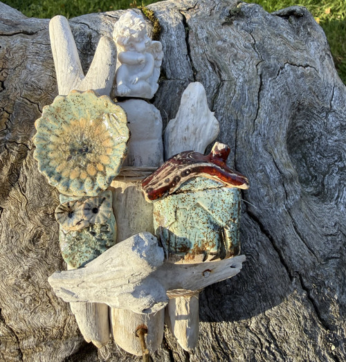 Driftwood - domeček, sova a anděl